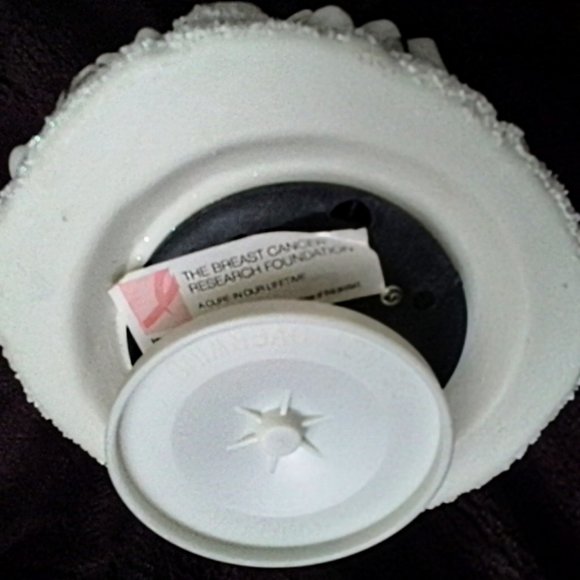 Vintage Ceramic 10" Christmas Tree Music Box ~ Breast Cancer Research Foundation - Picture 13 of 14